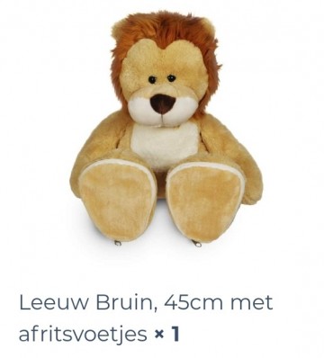 Leeuw bruin rits